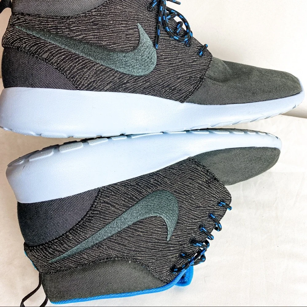 NIKE Roshe Run Mid City Pack Paris Sneakerboot Anthracite - Picture 10 of 11